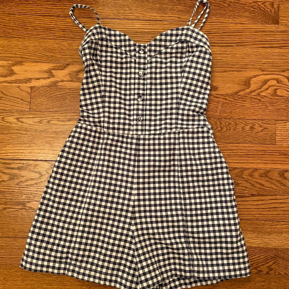 gingham romper
